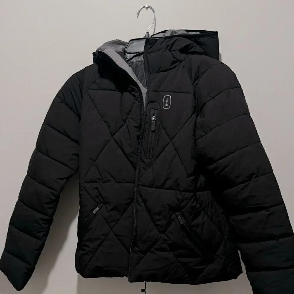 Bass Outdoor Women's Glacier Hooded Hiking Jacket-Black